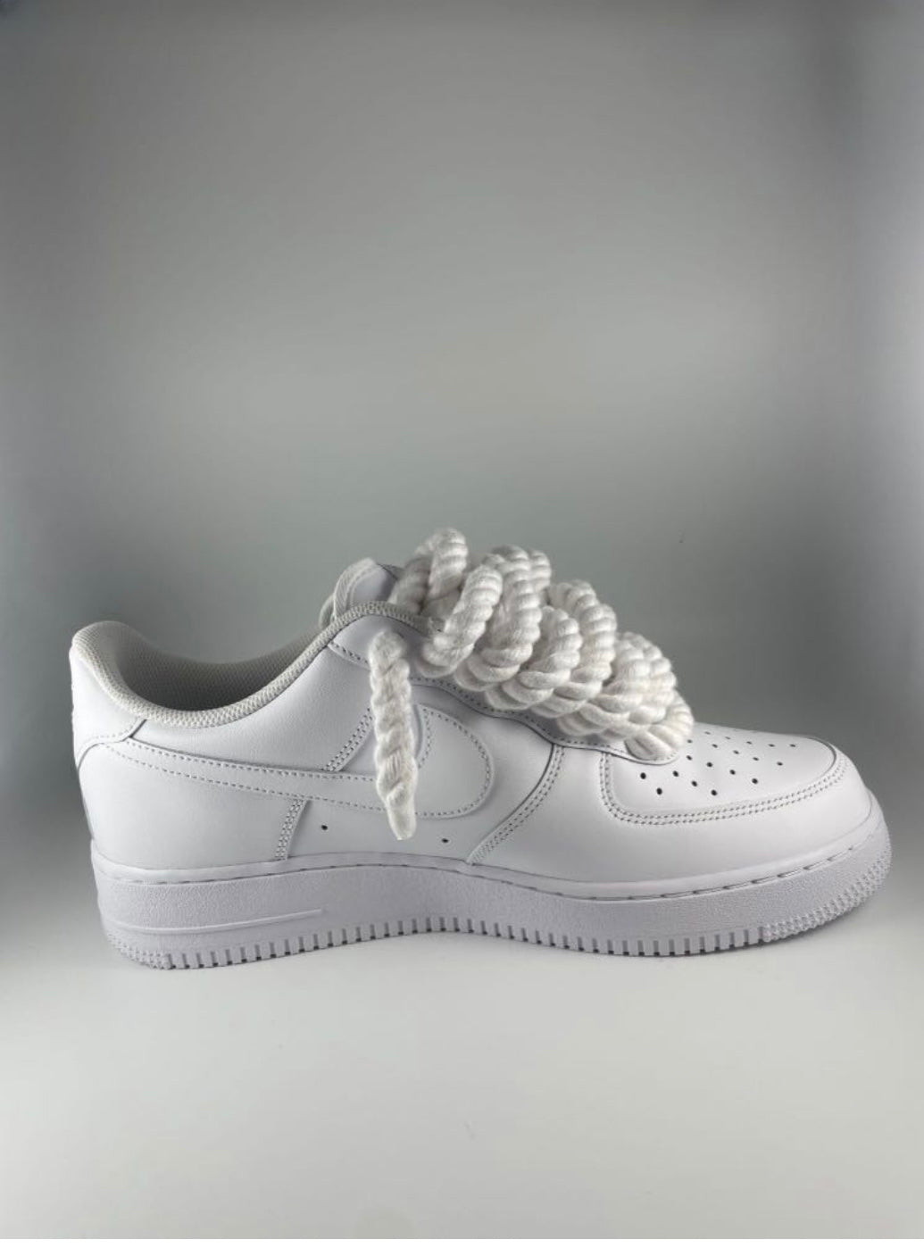 AF1 JRopes all white