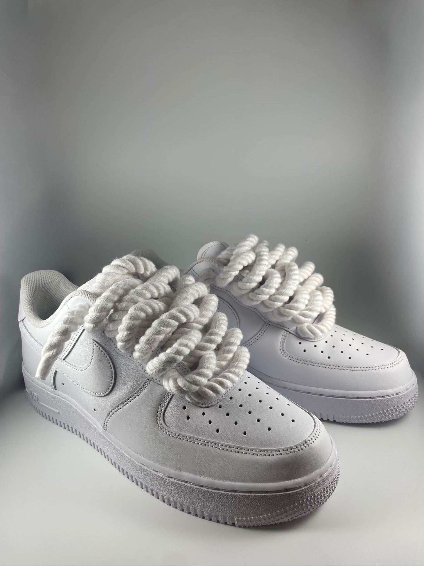 AF1 JRopes all white