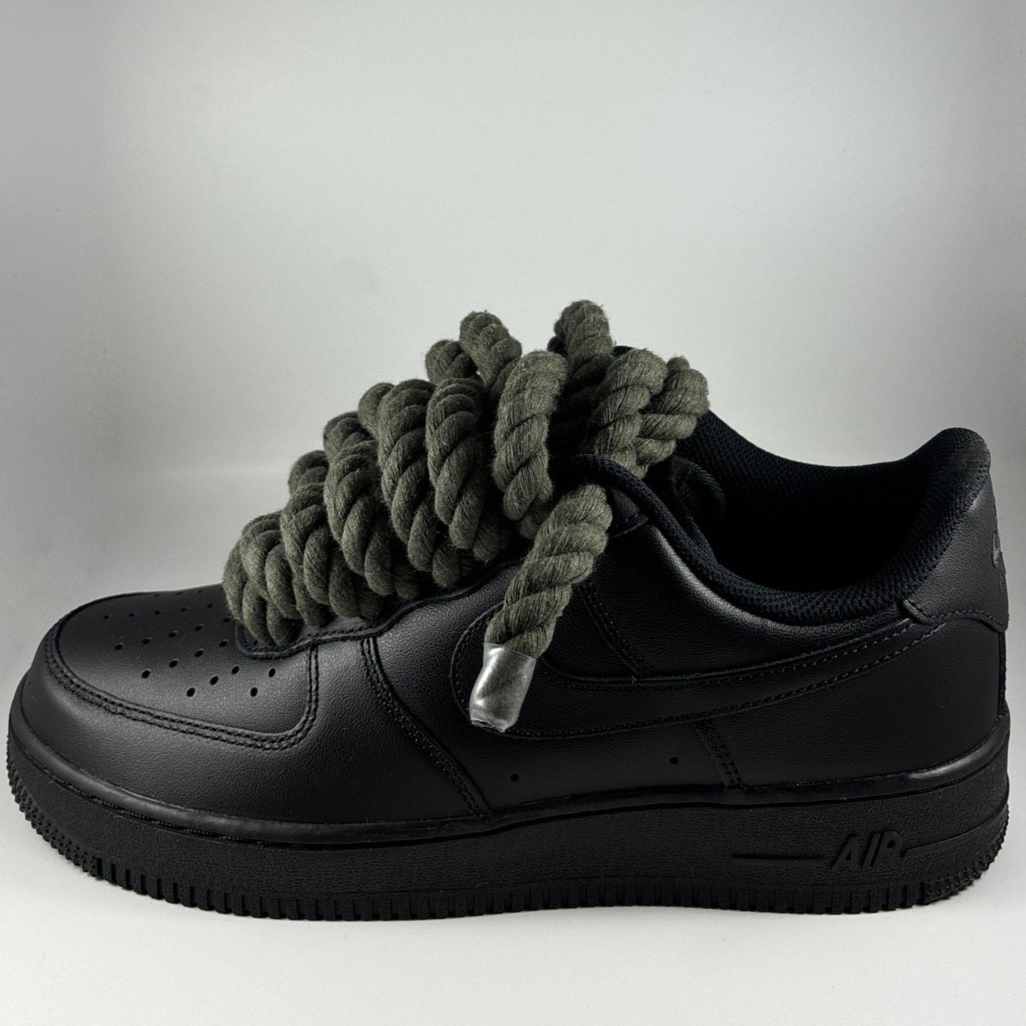 AF1 Black JRopes Dark Green