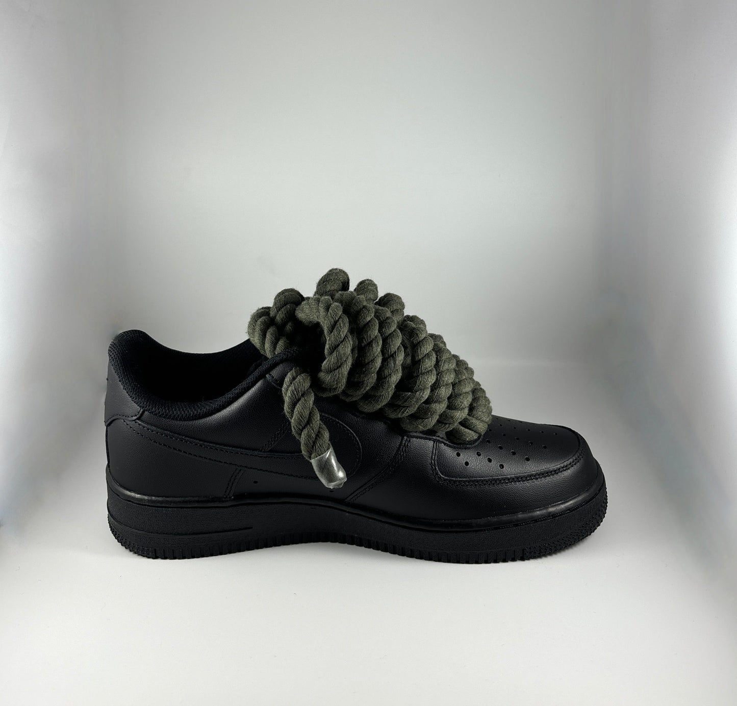 AF1 Black JRopes Dark Green