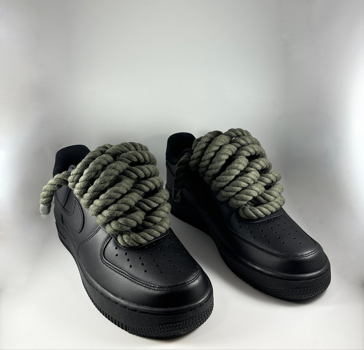 AF1 Black JRopes Dark Green