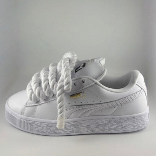 SUEDE XL JRopes all white