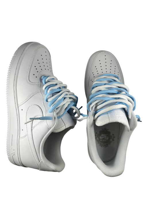 AF1 double-laced baby blue