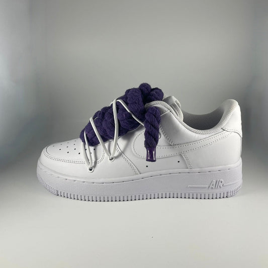 AF1 JRopes OffWhite double white - violet