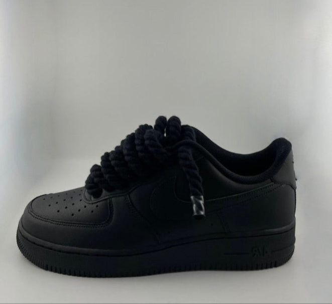 AF1 JRopes all black