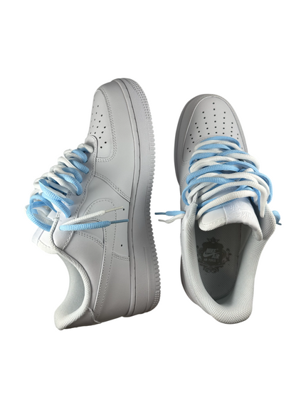 AF1 double-laced baby blue