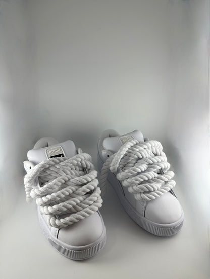 SUEDE XL JRopes all white