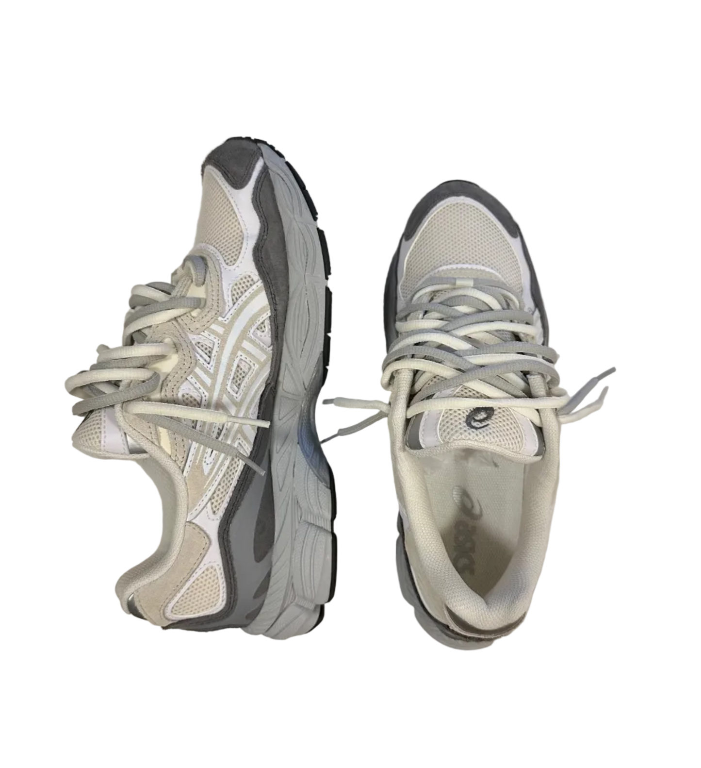 ASICS GEL NYC CREME-GREY (grey laces)